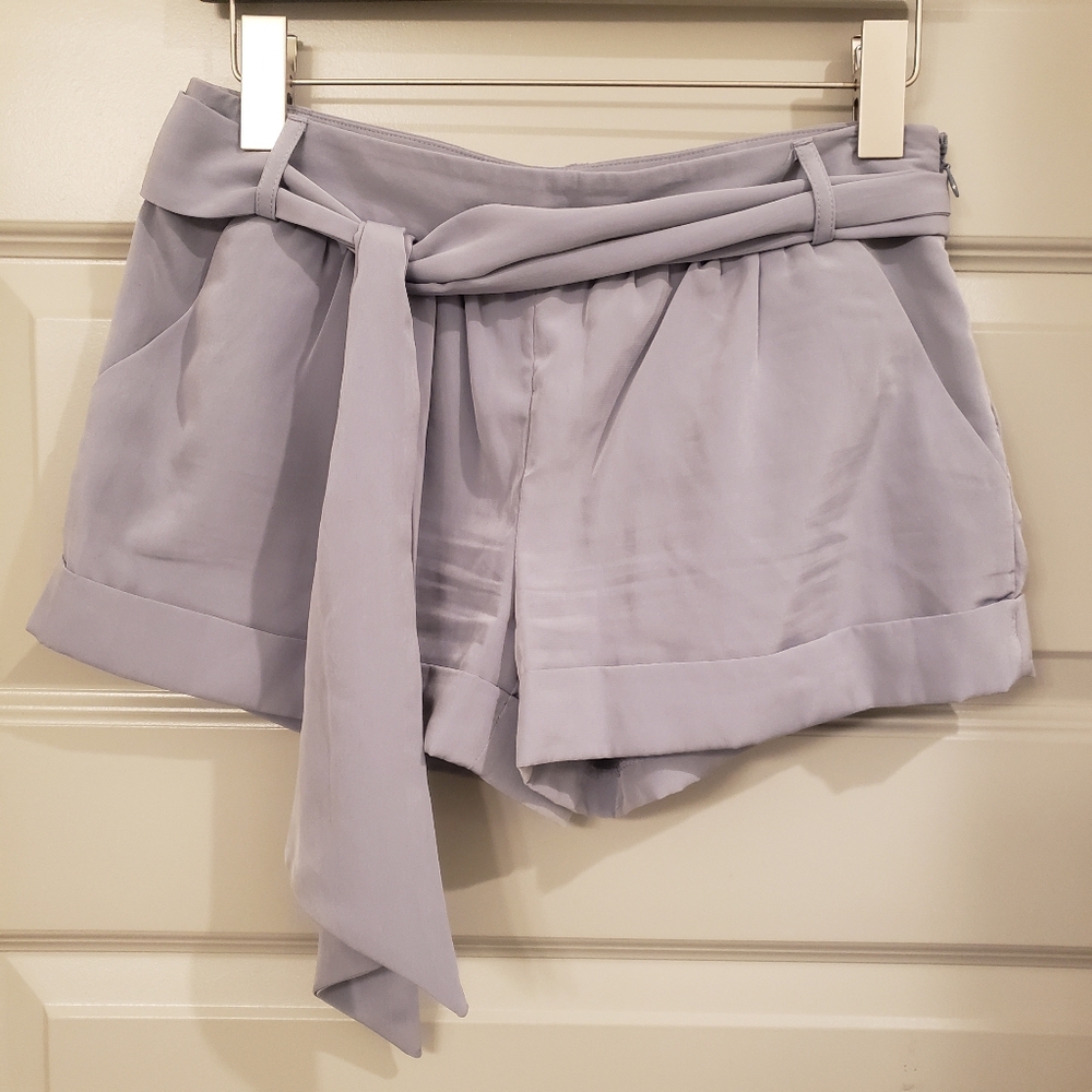 Express Gray Shorts with Sash Belt Size 0